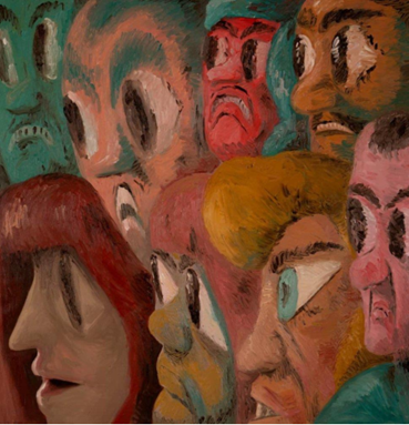 Painting, Milad Mousavi, Bad Blue Eyes, 2024, 76919