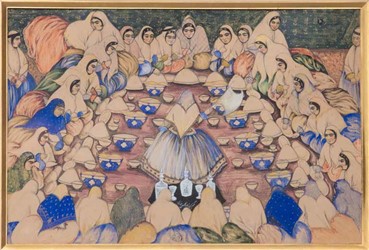 Painting, Abul Hasan Khan Ghaffari Kashani (Sani ol molk), Feminine Wedding Festivity, , 15054
