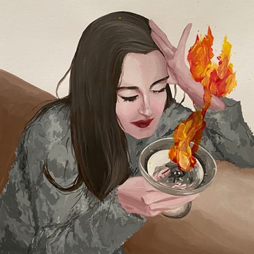 Painting, Niki FallahFar, Winter Warmth, 2020, 61899
