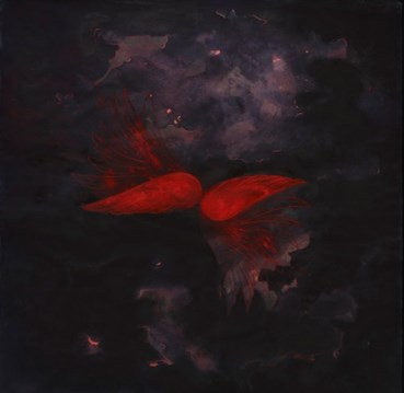 Works on paper, Shirazeh Houshiary, Fire Stolen by Bird 2, 1991, 74858