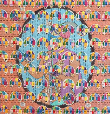 Painting, Ardeshir Tabrizi, Peering Man, 2021, 74716