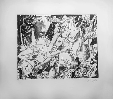 Printmaking, Manouchehr Safarzadeh (Mash Safar), Untitled, 2023, 80113