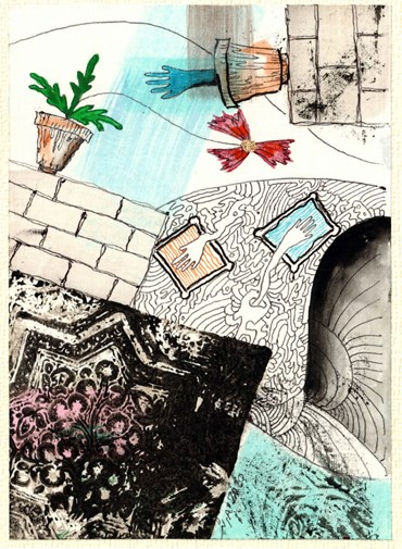 Mixed media, Arash Lahiji, Untitled, 2024, 77036