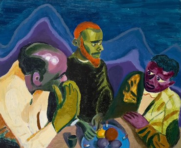 Painting, Morteza Khakshoor, Three Not Very Wise Men, 2022, 78813