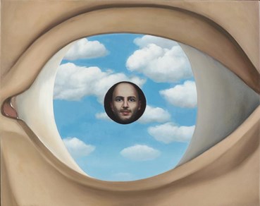 Painting, Hadi Falapishi, Professional Painter in a False Mirror, 2024, 77032