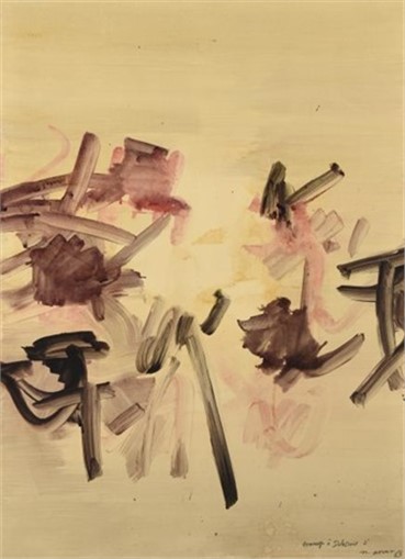 Painting, Nasser Assar, Tribute to Delacroix, 1963, 17308