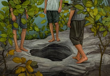 Painting, Morteza Pourhosseini, Three Magi Under a Boswellia Tree, 2021, 53727