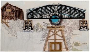 Painting, Siah Armajani, Bridge, 2013, 29885