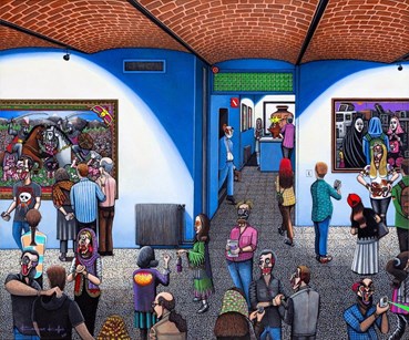 Painting, Kamyar Kafaie, Fridays, 2025, 81087