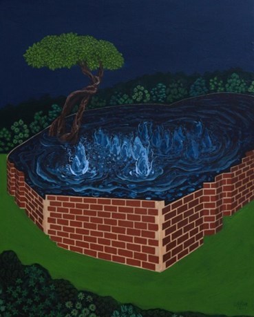 Painting, Rozhan Bagheri, Lost paradise 1, 2022, 75717