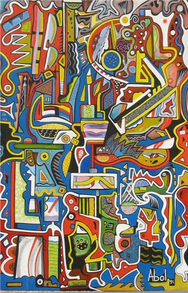 Painting, Abolghassem Atighetchi (Abol), Untitled, 1991, 33920