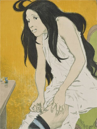 Painting, Eugène Grasset, Morphine Addict, 1897, 22413