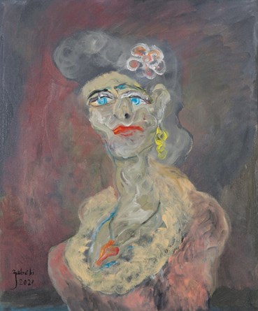 Painting, Hoseinali Zabehi, Courtisame, 2021, 64874