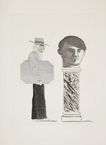 , David Hockney, The Student: Homage to Picasso, 1973, 82848