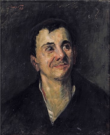 Painting, Max Slevgot, Head of a Man, 1888, 22354