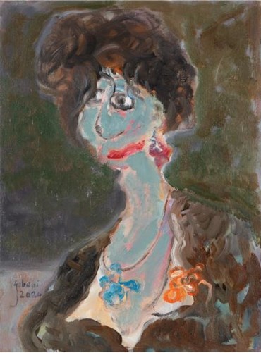 Painting, Hoseinali Zabehi, Amazed Woman, 2024, 75775