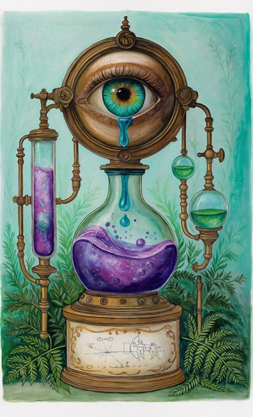 Painting, Elaheh Ramezani, Extracting a Future Memory, Planting a Past Reflection, 2026, 83742