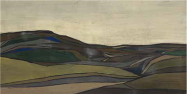 Painting, Sirak Melkonian, Abstract Landscape with Green, 1970, 24264
