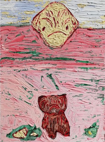 Painting, Bahareh Babaei, Teddy and Sun, 2019, 48340