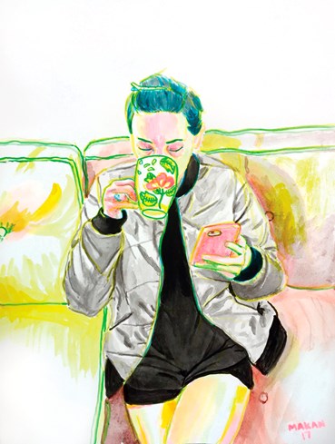 Painting, Makan Negahban, Good Morning, 2017, 77132