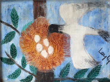 Painting, Leyly Matine Daftary, Birds Nest, , 8202