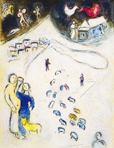 , Marc Chagall, Winter, from: Daphnis and Chloe, 1961, 78228