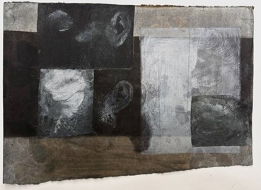 Mixed media, Asareh Akasheh, Self Head Impressions No. 24, 2025, 78855