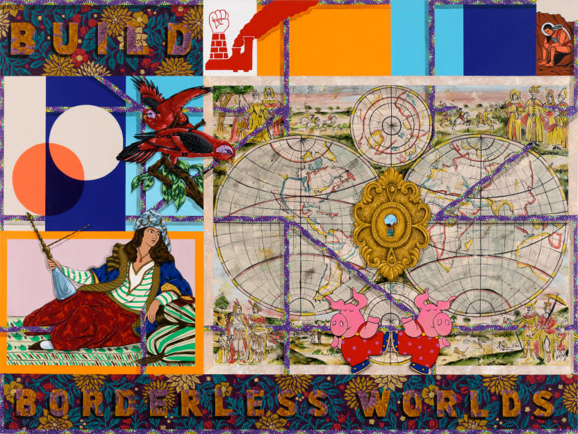 Amir H Fallah, Build Borderless Worlds, 2021