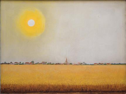 Mahmoud Javadipour, Sun and Wheat Stalks, 1976