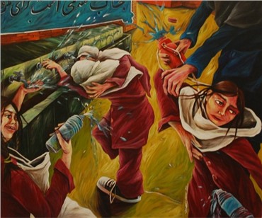 Painting, Saghar Daeiri, Washing, 2011, 686