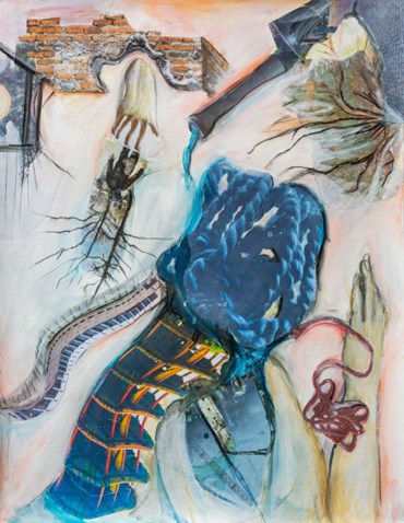 Mixed media, Atousa Bandeh, Untitled IV (Self portrait), 2024, 76368