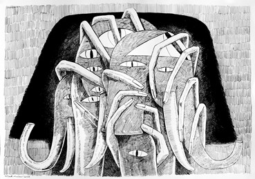 Painting, Milad Mousavi, Fingertips, 2025, 81780