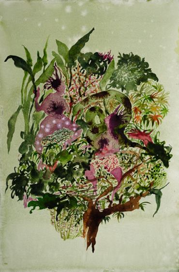 Painting, Shiva Ahmadi, Green Veil, 2021, 75588