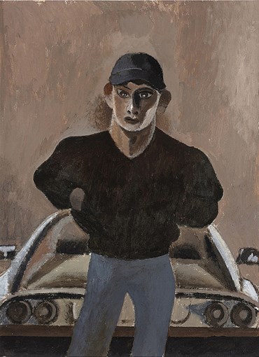 Painting, Morteza Khakshoor, His Ferrari, 2024, 76777