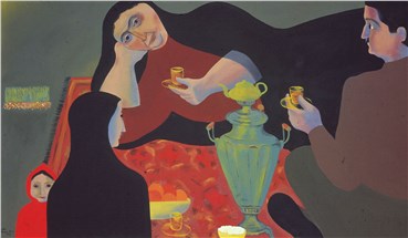 Painting, Gizella Varga Sinaei, Picnic(Sizdah Bedar), 1973, 38712