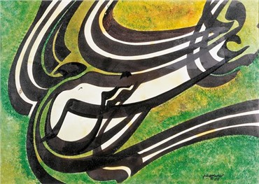 Calligraphy, Faramarz Pilaram, Untitled, 1970, 19302