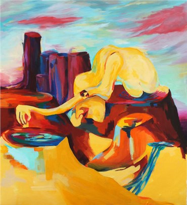 Painting, Saba Farhoudnia, Downfall, 2017, 36073