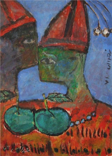 Painting, Ahmad Nasrollahi, Untitled, 1991, 879