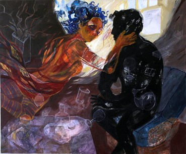 Painting, Golnar Tabibzadeh, Caress , 2009, 73459