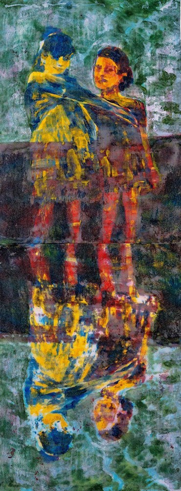 Painting, Malahat MohebKhah, Sisters, 2023, 76722