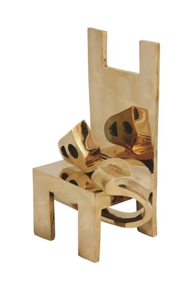Sculpture, Parviz Tanavoli, Heech on a Chair, 2007, 10630