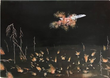 Painting, Zahra Nouri Zonouz, Ukraine Flight 752, 2020, 27425