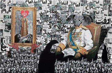 Mixed media, Ramin Haerizadeh, He Came, He Left, He Left, He Came, 2010, 14825