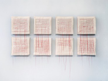 Installation, Negin Mahzoun, A thousand canaries, fall silent in my throat, 2019, 72666