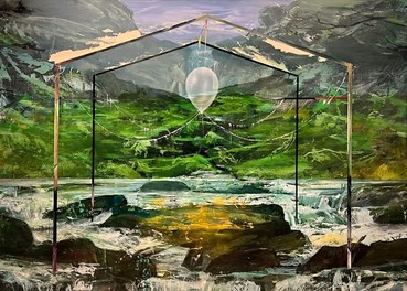 Painting, Mohammad Abbasi, Short Celebration, 2023, 75837