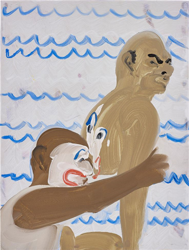 Painting, Tala Madani, Spreading Clown, 2008, 20811