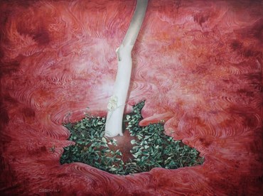 Painting, Omid Hallaj, Heart of Imagination, 2024, 76427