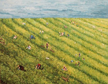 Painting, Niaz Babatabar, Mint Garden, 2024, 75844