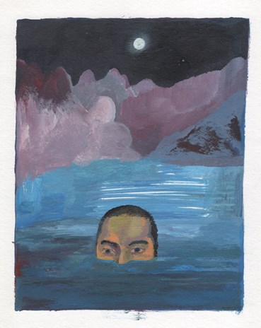 Sadra Baniasadi, A Landscape of the Lake at Night, 2024, 0