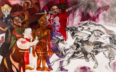 Painting, Golnar Tabibzadeh, War, 2011, 73453